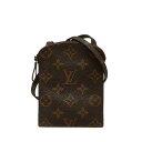 ルイ ヴィトン モノグラム ポシェット セクレ ショルダーバッグ ポーチ M45484 ブラウン PVC レザー レディース LOUIS VUITTON 【中古】