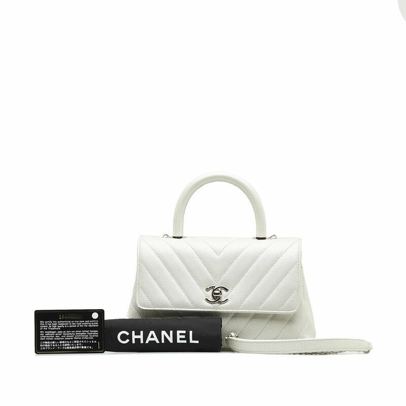 ͥ ֥ Vƥå ϥɥ ϥɥХå Хå 2WAY ۥ磻 ӥ ǥ CHANEL...