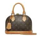 ルイ ヴィトン モノグラム アルマBB ハンドバッグ ショルダーバッグ 2WAY M53152 ブラウン PVC レザー レディース LOUIS VUITTON 【中古】