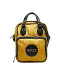 グッチ オフ ザ グリッド ハンドバッグ ショルダーバッグ 2WAY 625850 イエロー ブラック ナイロン レザー レディース GUCCI 【中古】