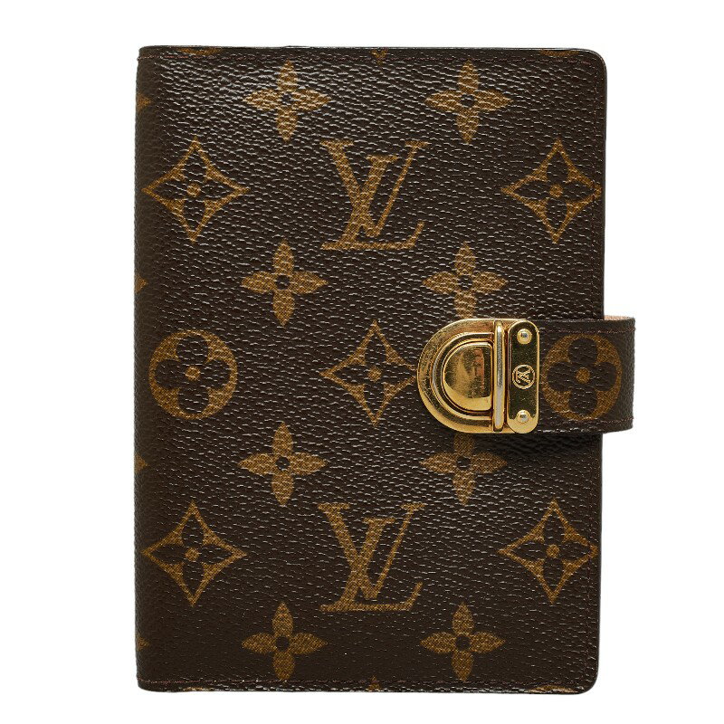 ルイ ヴィトン モノグラム アジェンダPM コアラ 手帳カバー R21013 ブラウン PVC レザー レディース LOUIS VUITTON 【中古】