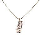 ディオール トロッター ネックレス シルバー ピンク メタル レディース Dior 【中古】