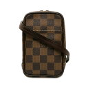 ルイ ヴィトン ダミエ エテュイ オカピGM ショルダーバッグ ポーチ N61737 ブラウン PVC レザー レディース LOUIS VUITTON 【中古】