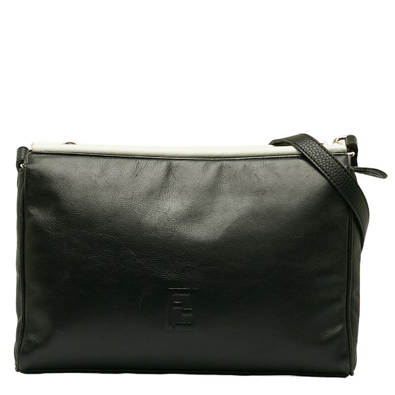 フェンディ 斜め掛け ショルダーバッグ C14027 ブラック レザー レディース FENDI 【中古】