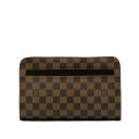 ルイ ヴィトン ダミエ サンルイ セカンドバッグ N51993 エベヌ ブラウン PVC レザー レディース LOUIS VUITTON 【中古】