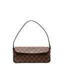 ルイ ヴィトン ダミエ レコレータ ショルダーバッグ ハンドバッグ N51299 ブラウン PVC レザー レディース LOUIS VUITTON 【中古】