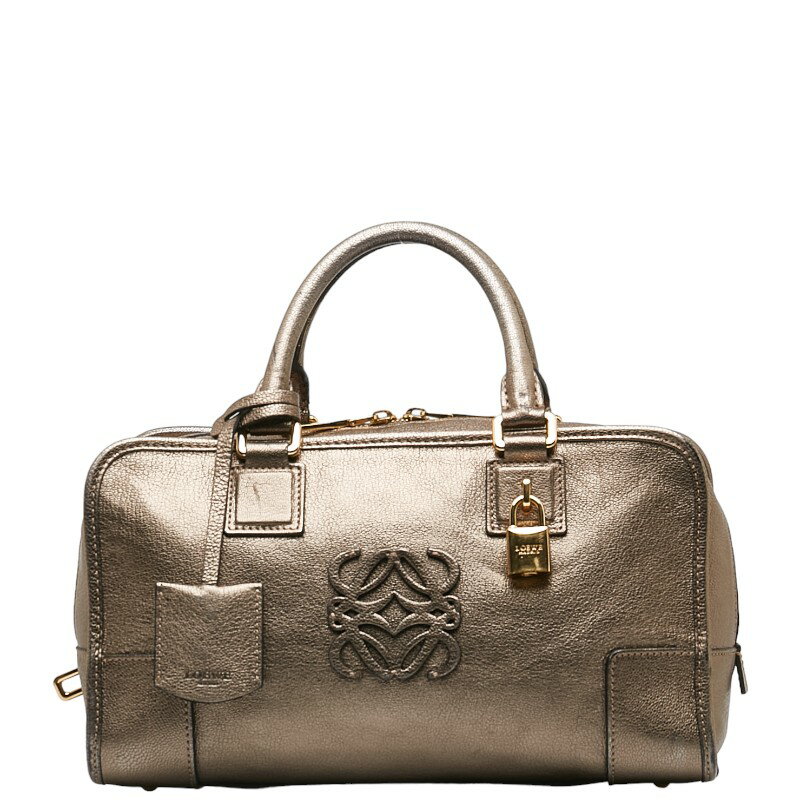 ロエベ アマソナ28 アナグラム ハンドバッグ ゴールド レザー レディース LOEWE 【中古】のサムネイル