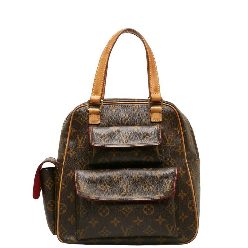 ルイ ヴィトン モノグラム エクサントリ シテ ハンドバッグ M51161 ブラウン PVC レザー レディース LOUIS VUITTON 【中古】