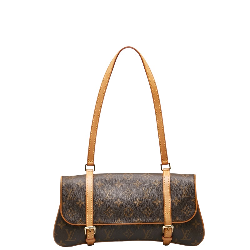 ルイ ヴィトン モノグラム マレル ハンドバッグ ワンショルダーバッグ M51157 ブラウン PVC レザー レディース LOUIS VUITTON 【中古】