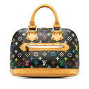 ルイ ヴィトン モノグラム マルチカラー アルマ ハンドバッグ M40444 ノワール マルチカラー PVC レザー レディース LOUIS VUITTON 【中古】