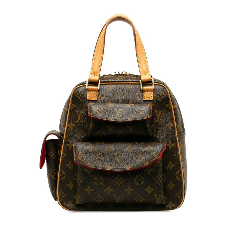 ルイ ヴィトン モノグラム エクサントリ シテ ハンドバッグ M51161 ブラウン PVC レザー レディース LOUIS VUITTON 【中古】