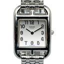 エルメス ケープコッド 腕時計 CC1.210 クオーツ ホワイト文字盤 ステンレススチール レディース HERMES 【中古】