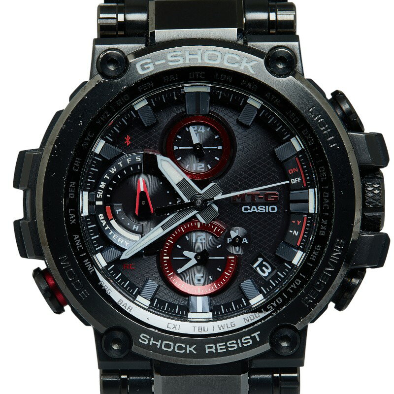 カシオ G-SHOCK MT-G 腕時計 MTG-B1000B-1AJF ソーラー電波時計 ブラック ...