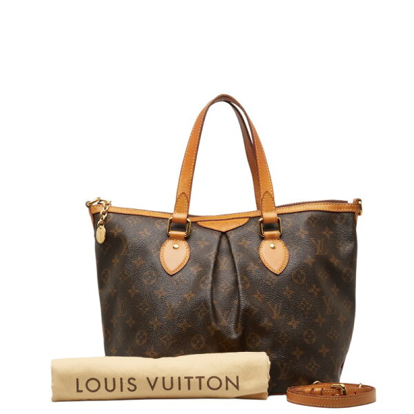 ルイ ヴィトン モノグラム　 パレルモPM ハンドバッグ ショルダーバッグ 2WAY M40145 ブラウン PVC レザー レディース LOUIS VUITTON 【中古】