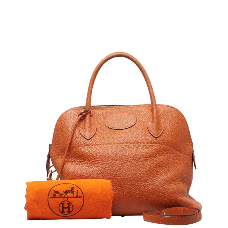 エルメス ポリード31 ハンドバッグ ショルダーバッグ 2WAY オレンジ トリヨンクレマンス レディース HERMES 【中古】