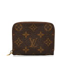 ルイ ヴィトン モノグラム ジッピー コインパース コインケース 小銭入れ M60067 ブラウン PVC レザー レディース LOUIS VUITTON 【中古】