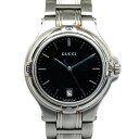 グッチ 腕時計 9040M クオーツ ブラック文字盤 ステンレススチール メンズ GUCCI 【中古】