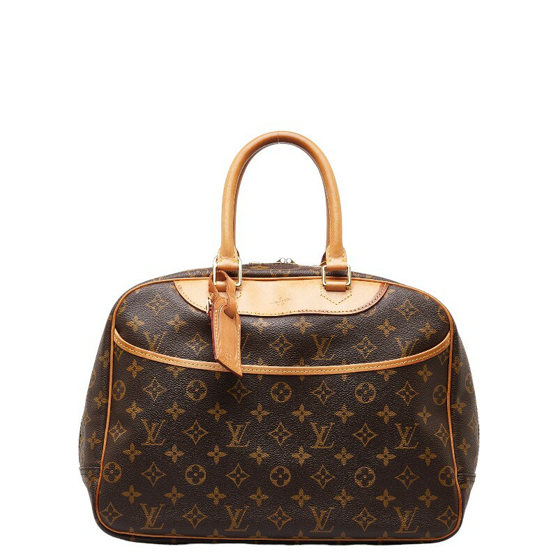 ルイ ヴィトン モノグラム ドーヴィル ハンドバッグ M47270 ブラウン PVC レザー レディース LOUIS VUITTON 【中古】