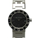 ブルガリ ブルガリブルガリ 腕時計 BB23SS クオーツ ブラック文字盤 ステンレススチール レディース BVLGARI 【中古】