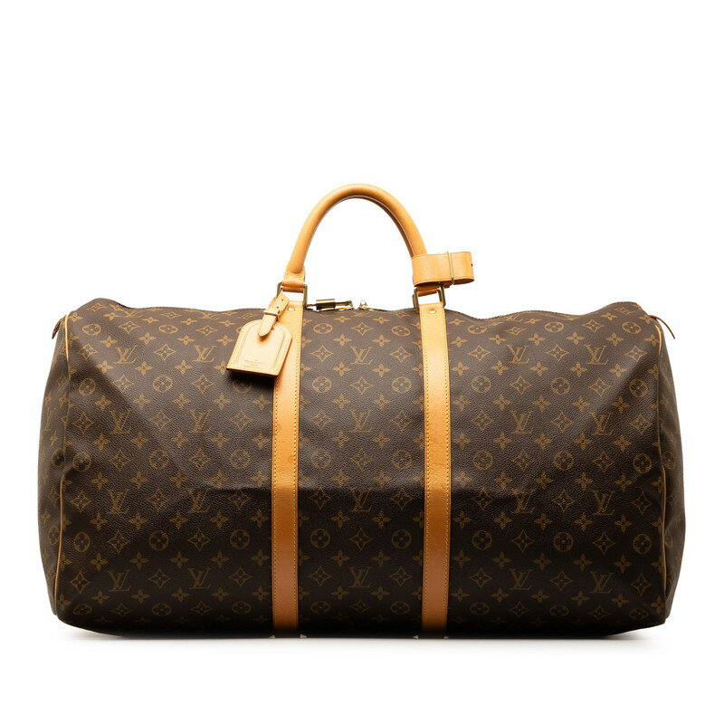 ルイ ヴィトン モノグラム キーポル60 ボストンバッグ トラベルバッグ M41422 ブラウン PVC レザー レディース LOUIS VUITTON 【中古】