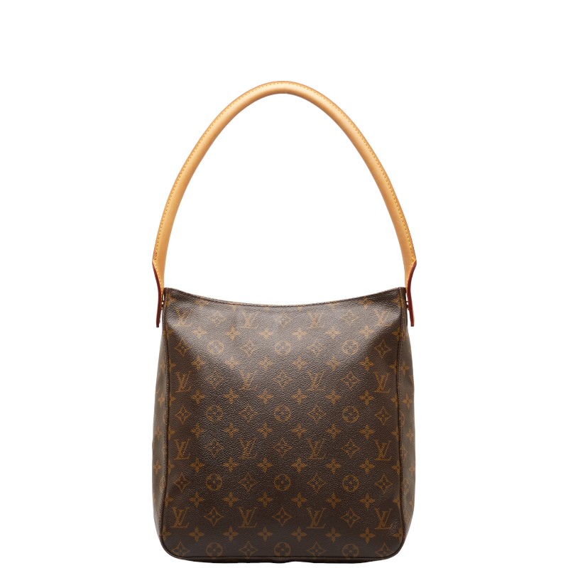 ルイ ヴィトン モノグラム ルーピングGM ショルダーバッグ M51145 ブラウン PVC レザー レディース LOUIS VUITTON 【中古】