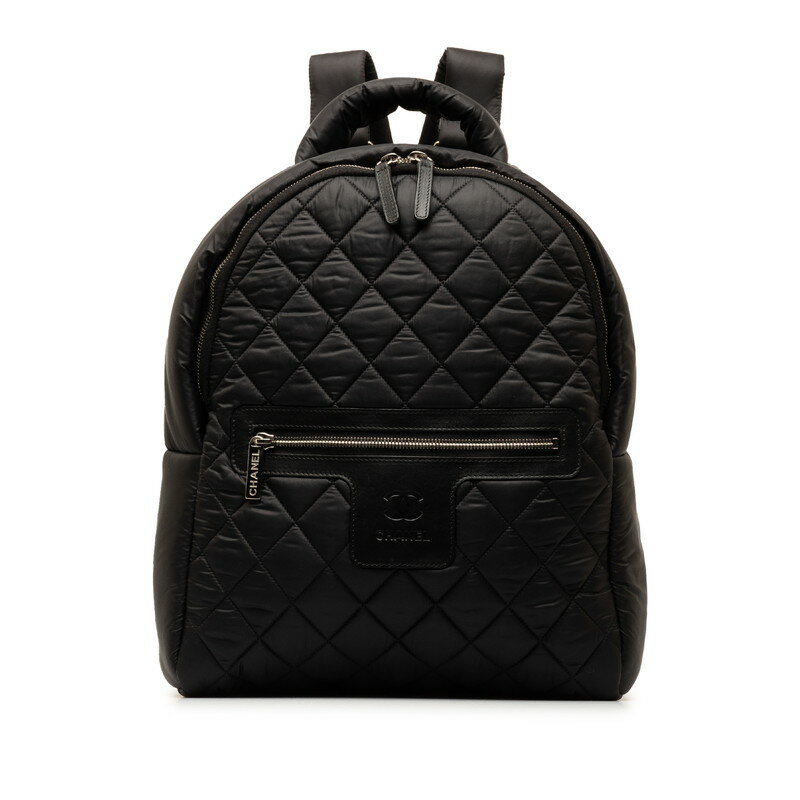 シャネル ココマーク コココクーン リュック バックパック A92559 ブラック ナイロン レザー レディース CHANEL 【中古】のサムネイル