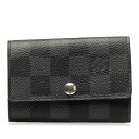 ルイ ヴィトン ダミエ グラフィット ミュルティクレ6 キーケース N62662 ブラック PVC レザー レディース LOUIS VUITTON 【中古】(4)