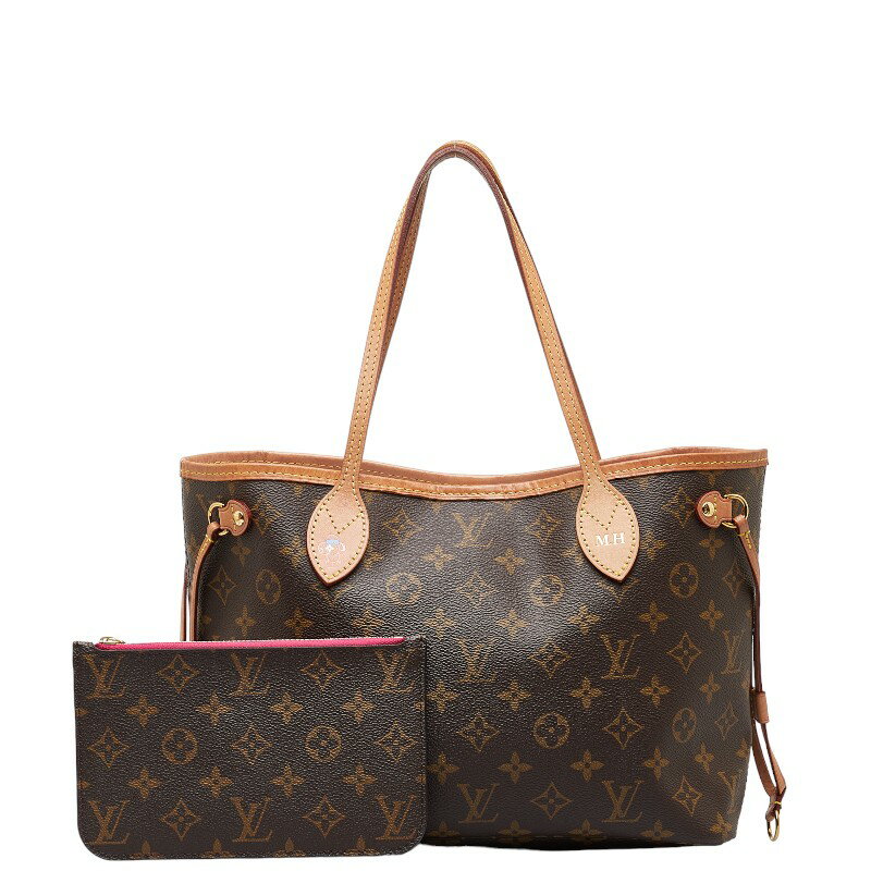 ルイ ヴィトン モノグラム ネヴァーフルPM ハンドバッグ トートバッグ M41245 ブラウン PVC レザー レディース LOUIS VUITTON 【中古】