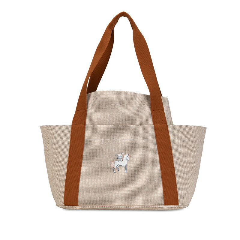 エルメス カブリオル ハンドバッグ マザーズバッグ ブラウン ベージュ トワルアッシュ レディース HERMES 【中古】のサムネイル