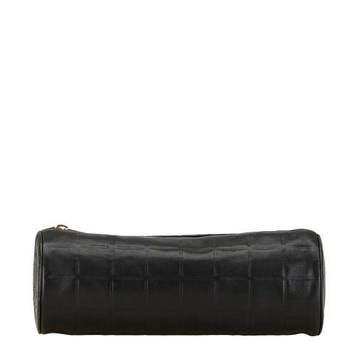 シャネル ココマーク ポーチ ブラック レザー レディース CHANEL 【中古】 シャネル ココマーク ポーチ ブラック レザー レディース CHANEL 【中古】