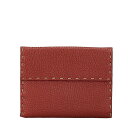 フェンディ セレリア 長財布 二つ折り財布 ブラウン レザー レディース FENDI 【中古】(4)