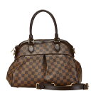 ルイ ヴィトン ダミエ トレヴィPM ハンドバッグ ショルダーバッグ 2WAY N51997 ブラウン PVC レザー レディース LOUIS VUITTON ...