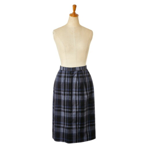 バーバリー ノバチェック ロングスカート サイズ:9AR ブルー コットン レディース BURBERRY 【中古】 バーバリー ノバチェック ロングスカート サイズ:9AR ブルー コットン レディース BURBERRY 【中古】
