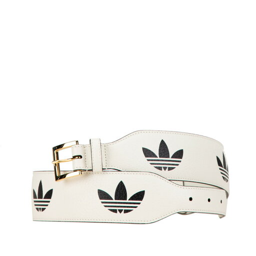 グッチ × adidas アディダス ホースビット ベルト 625854 ホワイト ブラック レザー レディース GUCCI 【中古】 グッチ × adidas アディダス ホースビット ベルト 625854 ホワイト ブラック レザー レディース GUCCI 【中古】