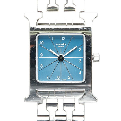 エルメス Hウォッチ 腕時計 HH1.210 クオーツ ブルー文字盤 ステンレススチール レディース HERMES 【中古】 エルメス Hウォッチ 腕時計 HH1.210 クオーツ ブルー文字盤 ステンレススチール レディース HERMES 【中古】