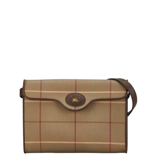 バーバリー チェック シャドーホース ワンショルダーバッグ ハンドバッグ ベージュ ブラウン キャンバス レザー レディース BURBERRY 【中古】 バーバリー チェック シャドーホース ワンショルダーバッグ ハンドバッグ ベージュ ブラウン キャンバス レザー レディース BURBERRY 【中古】
