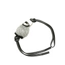 ロエベ アナグラム ベビー ペンギンチャーム グレー ブラック フェルト レザー レディース LOEWE 【中古】