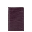 ルイ ヴィトン エピ オーガナイザー ドゥ ポッシュ パスケース M6358K カシス パープル レザー レディース LOUIS VUITTON 【中古】