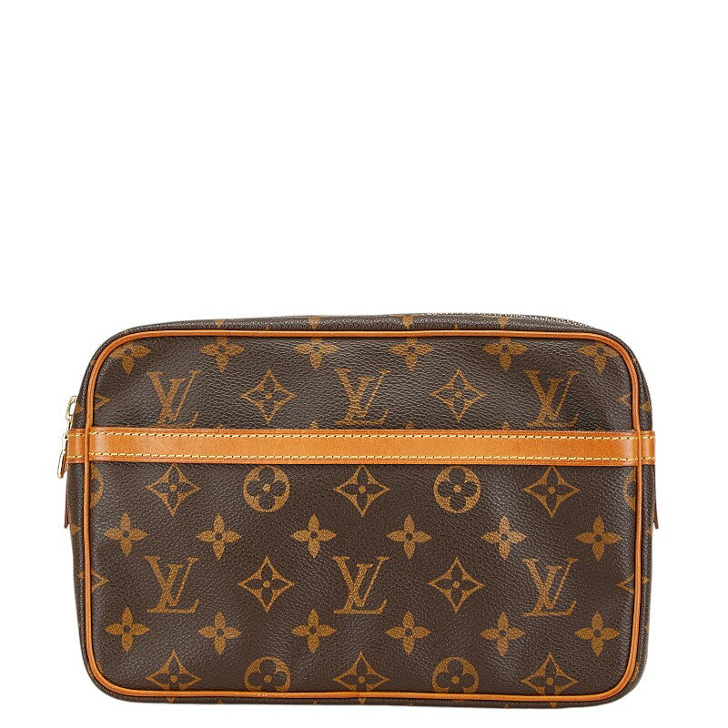 ルイ ヴィトン モノグラム コンピエーニュ23 セカンドバッグ M51847 ブラウン PVC レザー レディース LOUIS VUITTON 【中古】