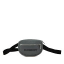 バーバリー ロゴ ウエストバッグ ボディバッグ 8052888 グレー ナイロン レディース BURBERRY 【中古】