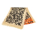 ロエベ ボタニカル ストール ブラウン マルチカラー カシミヤ コットン レディース LOEWE 【中古】