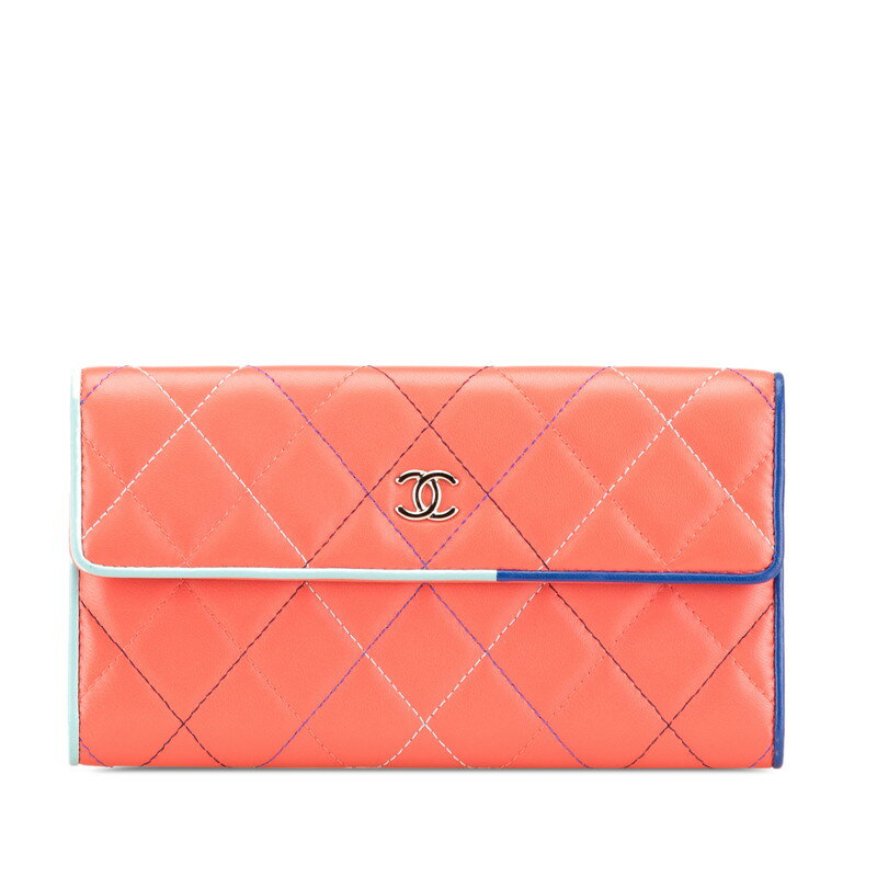 【24c♡オレンジが可愛い】CHANELスモールウォレット 楽天市場】シャネル CHANEL(カラーオレンジ)(レディース財布