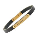 サンローラン ロゴ ブレスレット ブラック レザー レディース SAINT LAURENT 【中古】