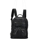 トゥミ スタッズ カモフラージュ 迷彩 リュック バックパック ブラック ナイロン レザー レディース TUMI 【中古】