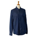 マルタンマルジェラ シャツ ウエスタンシャツ サイズ:44 ブルー コットン メンズ MARTIN MARGIELA 【中古】