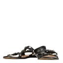 バレンシアガ スタッズ ストラップ サンダル サイズ:38 410918 ブラック レザー レディース BALENCIAGA 【中古】