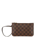 ルイ ヴィトン ダミエ ネヴァーフルPM用 付属 ポーチ ポーチ ブラウン PVC レザー レディース LOUIS VUITTON 【中古】
