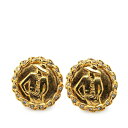 シャネル マドモアゼル ラインストーン イヤリング ゴールド メッキ レディース CHANEL 【中古】