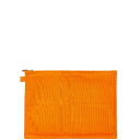エルメス ボラボラGM ポーチ クラッチバッグ オレンジ キャンバス レザー レディース HERMES 【中古】