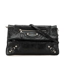 バレンシアガ ザ ジャイアント エンベロープ クラッチバッグ ショルダーバッグ 2WAY 327079 ブラック レザー レディース BALENCIAGA 【中...